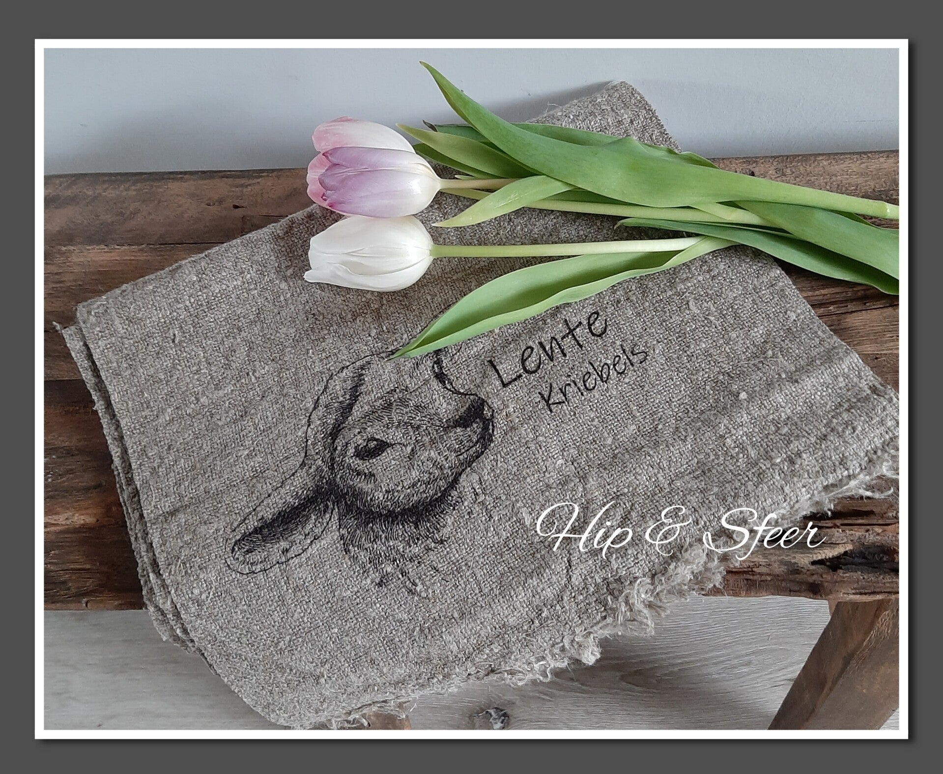 Shabbydoek Lammetje lente