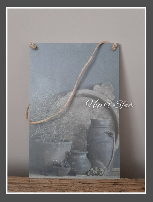 Wandbord houten schaal