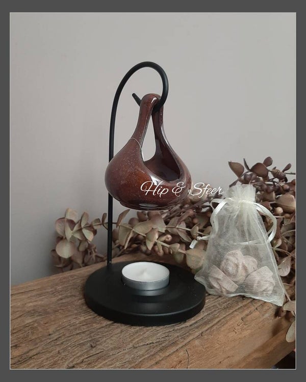 Amber brander druppel coffee