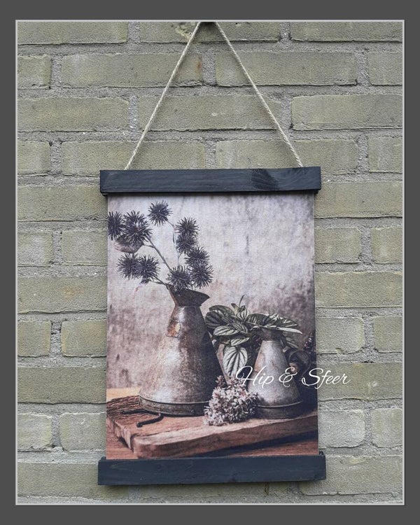 Wanddoek Zinken Kannen klein