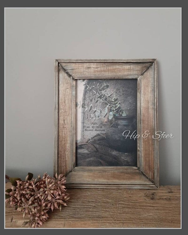 Houten lijst met Deco afbeelding