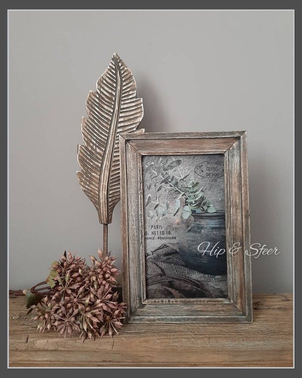 Houten lijst met Deco afbeelding klein