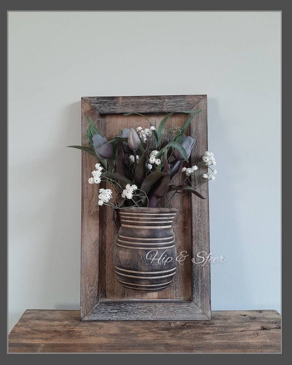Houten Paneel met Pot