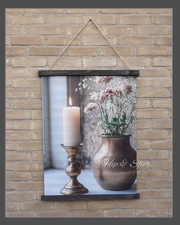 Wanddoek Goudkleurige Pot