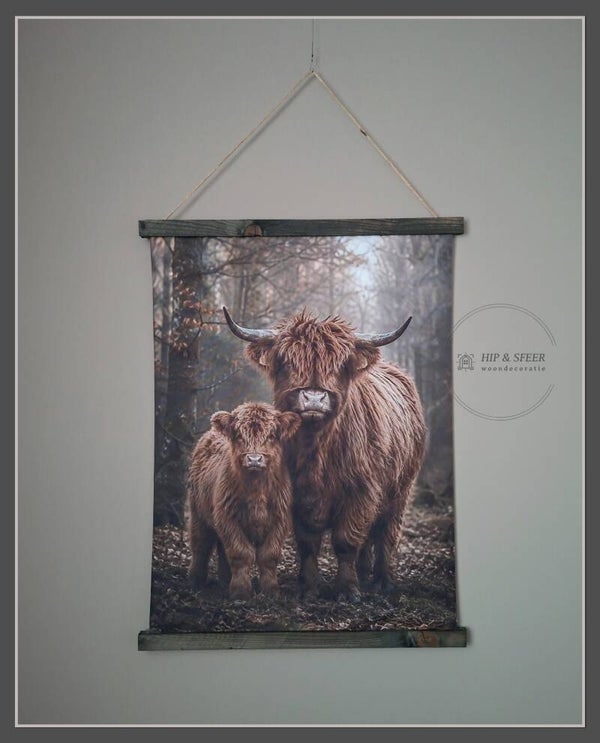 Wanddoek Hooglanders