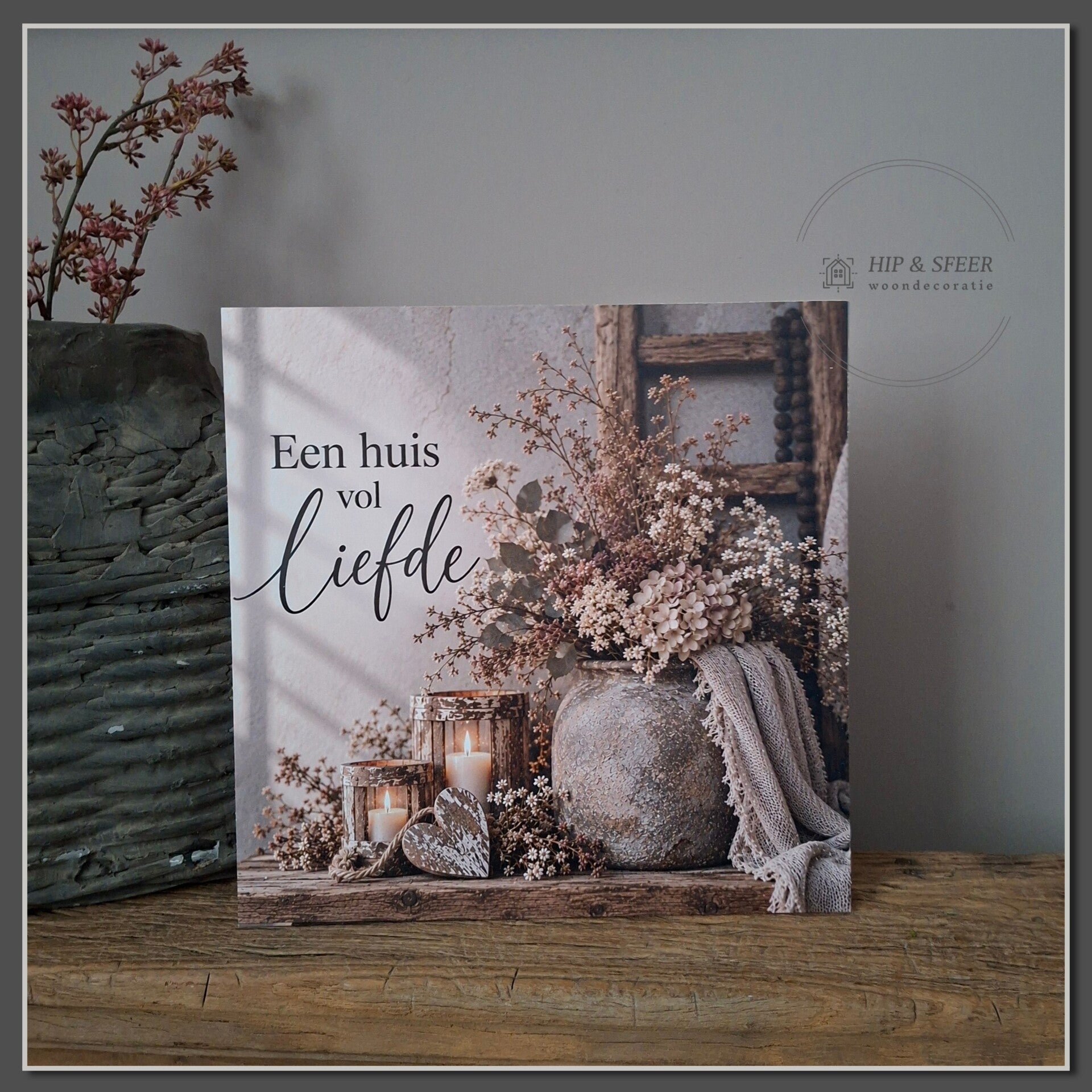 Houten muurbord 'Huis'