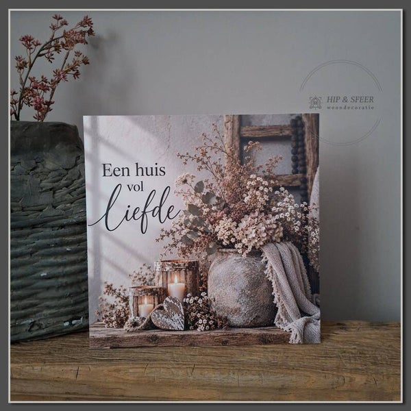 Houten muurbord 'Huis'