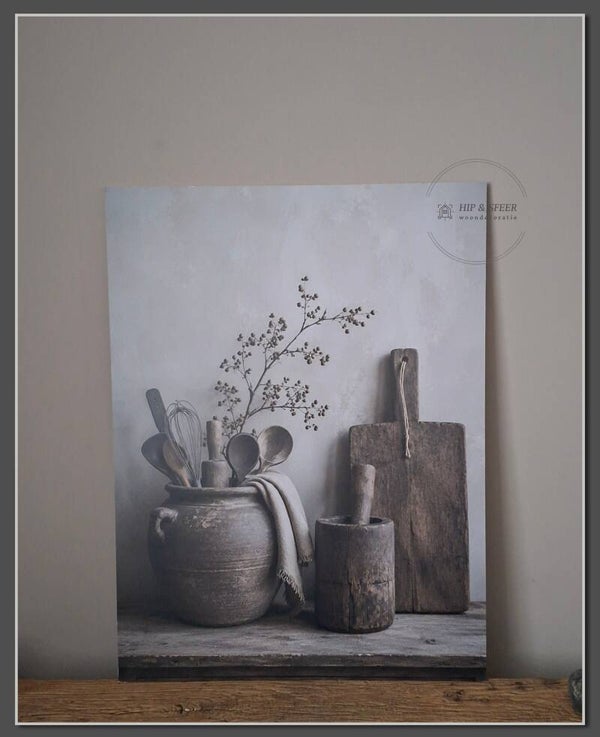Houten paneel Stilleven