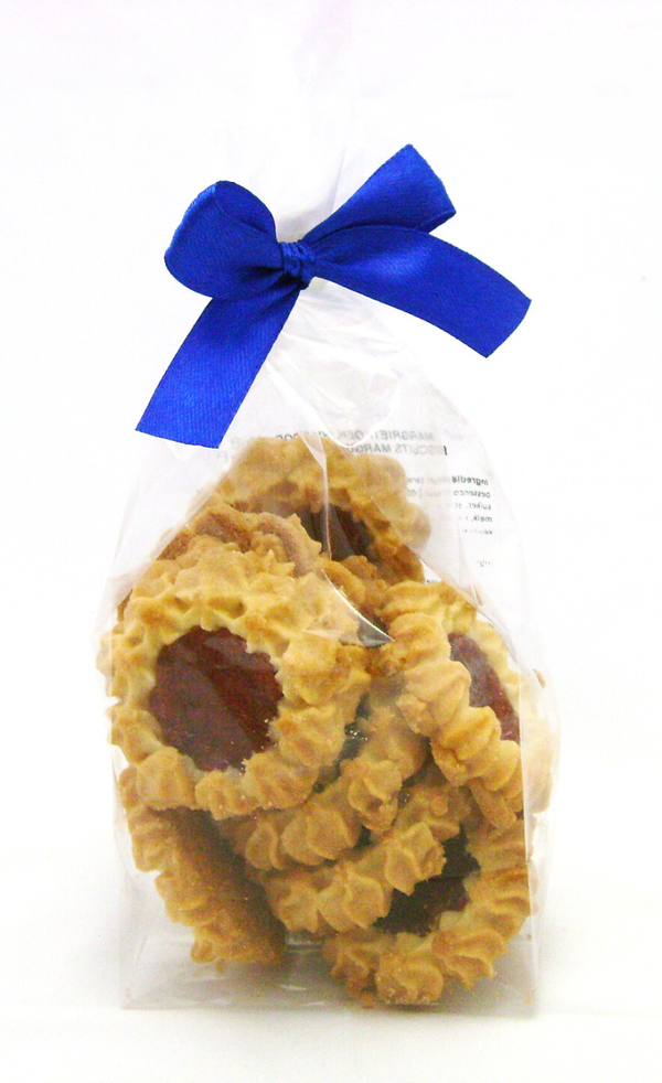 Margrietkoekjes met rode bessenconfituur 125g