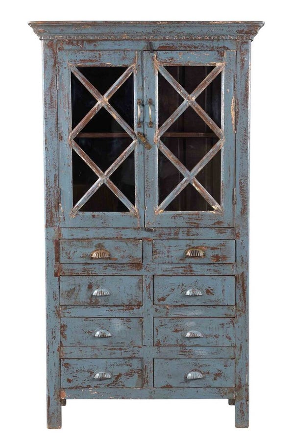 Wooden glass cupboard