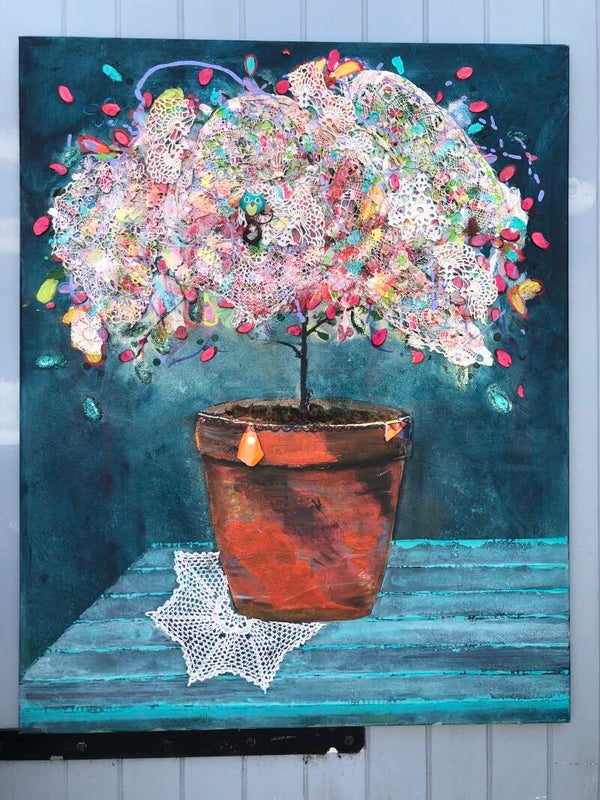 Schilderij ‘boom vol’