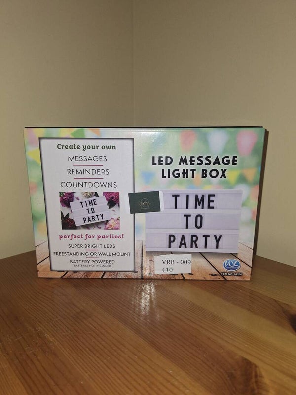 💡 LED Message Light Box