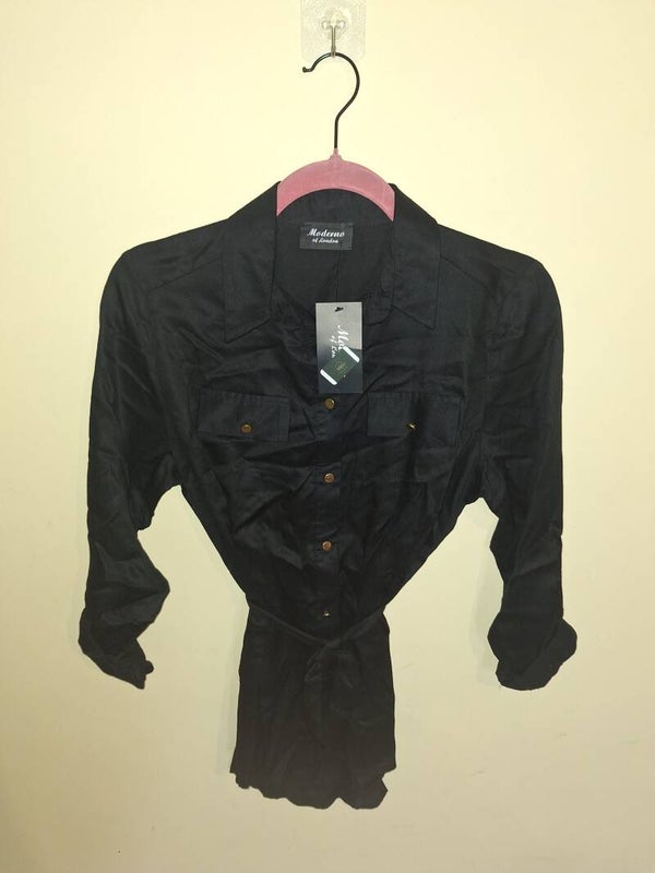 Black Shirt Dress - size 10