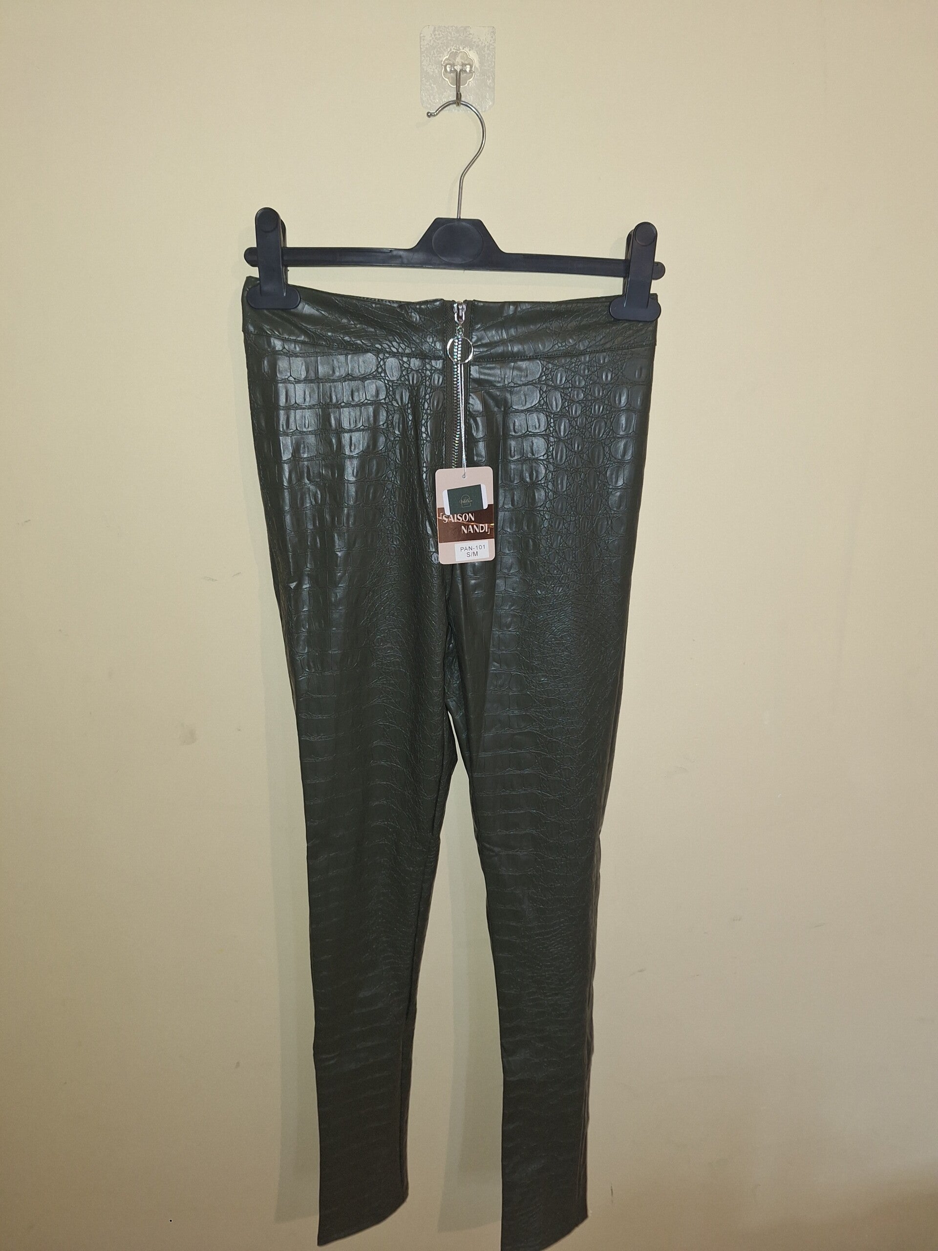 Croc-Effect Leggings
