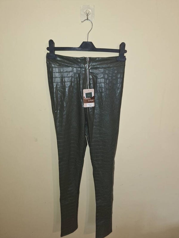 Croc-Effect Leggings