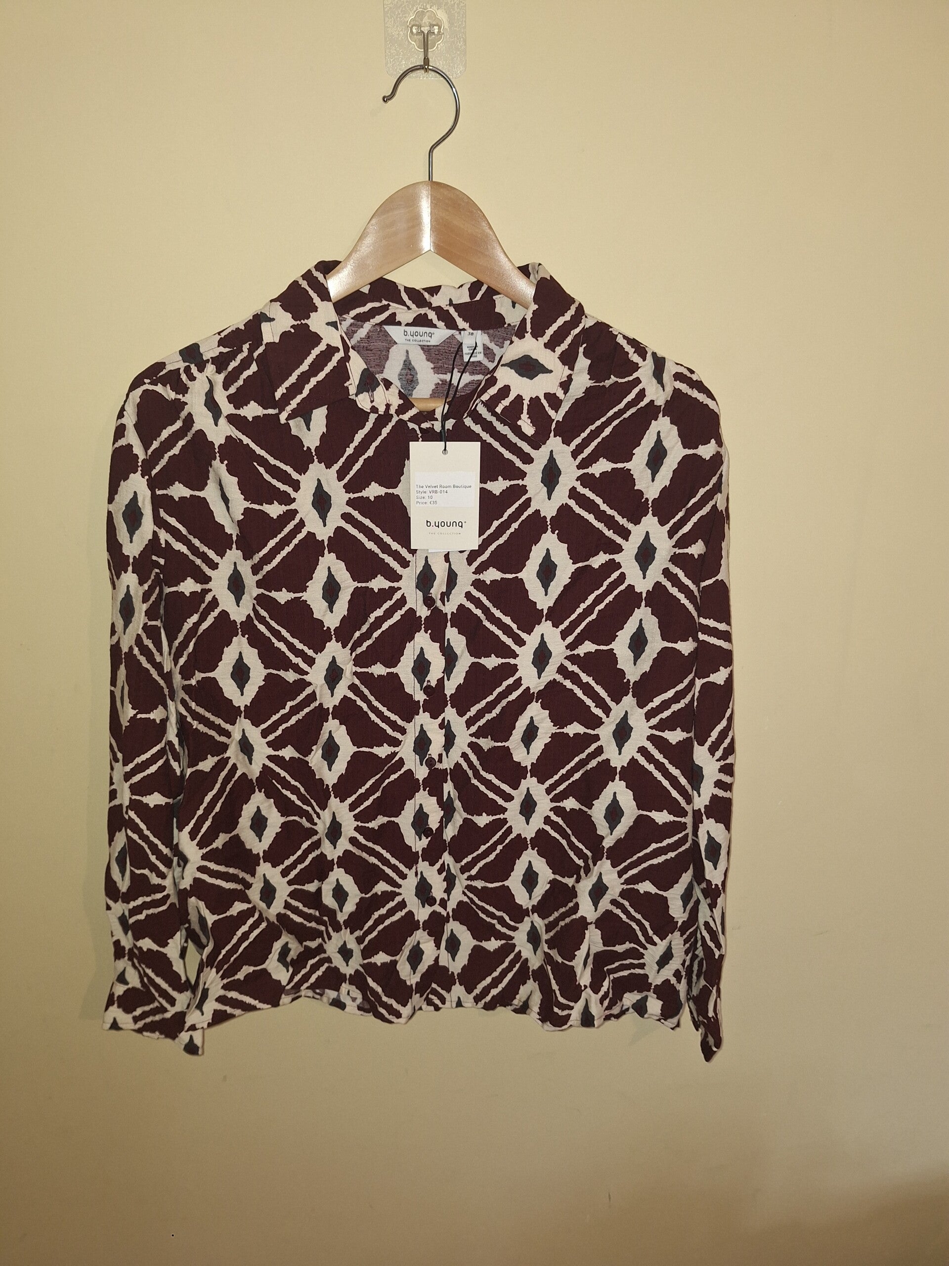 Burgundy Pattern Shirt