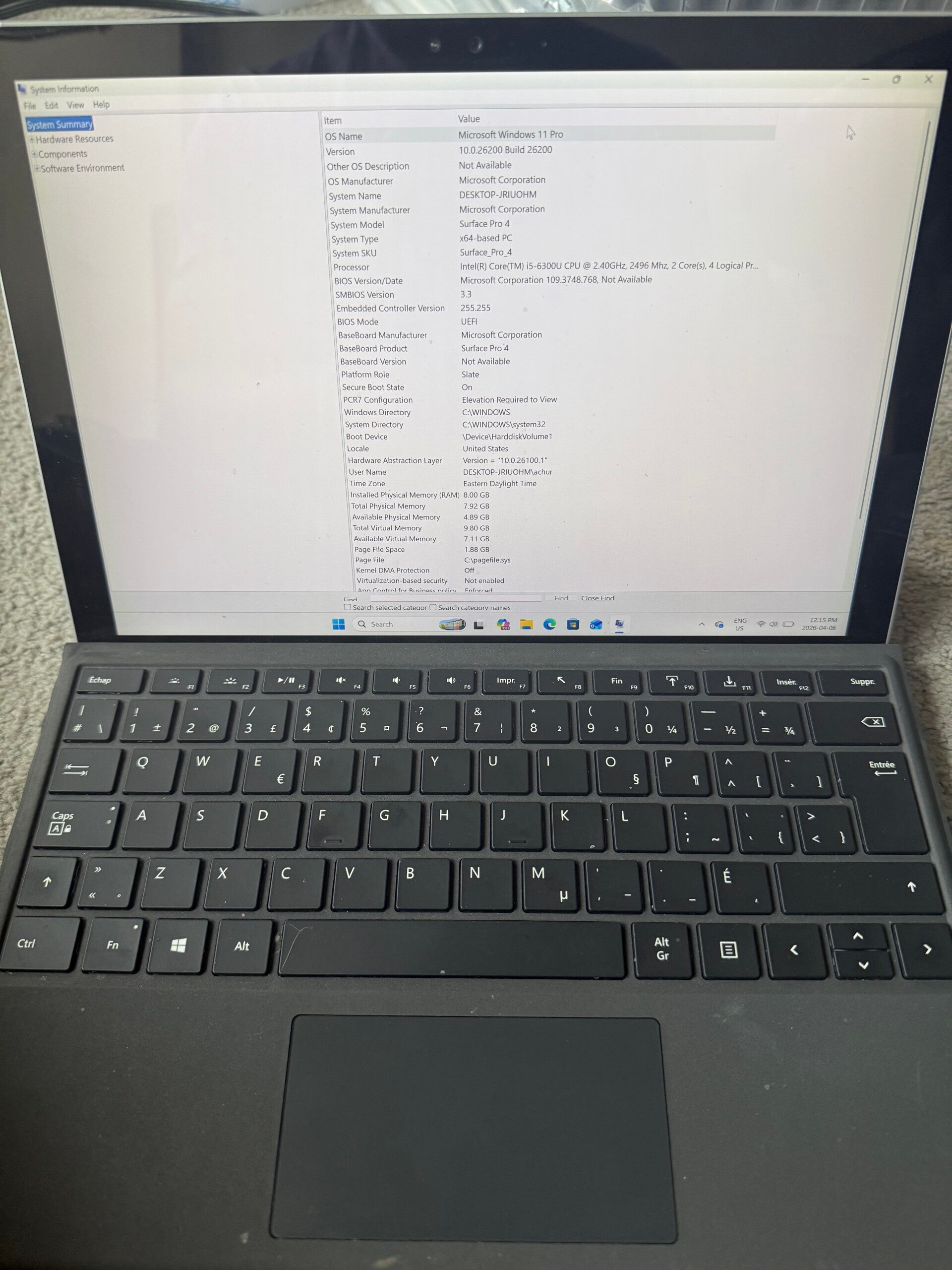 Microsoft Surface Pro 4