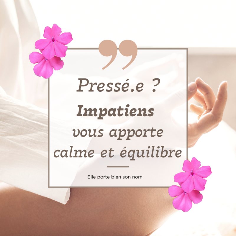 Impatiens - fleurs de Bach - émotions - bien-être intérieur - paix