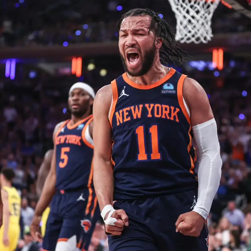 Jalen Brunson Playoff Win from 2024-25