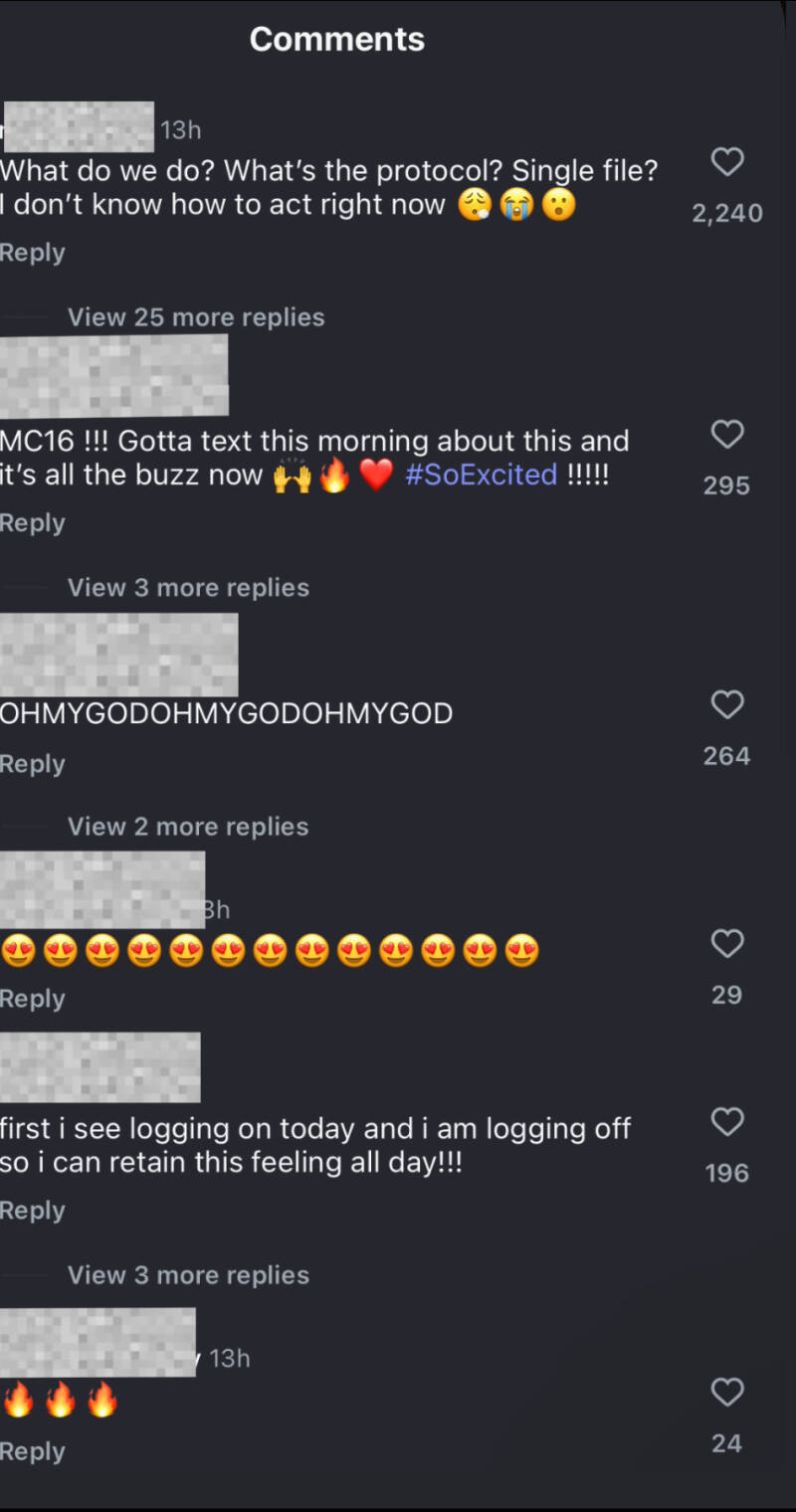 Fan tweet reacting to Mariah Carey teaser