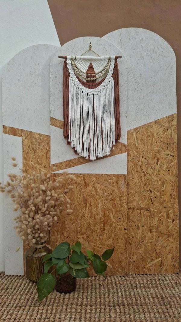 Ritorno da Siena_✨ Alliance Terracotta – Tenture murale en macramé