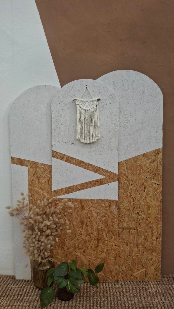 Semi Moon 🌙_ Mini Tenture murale en macramé