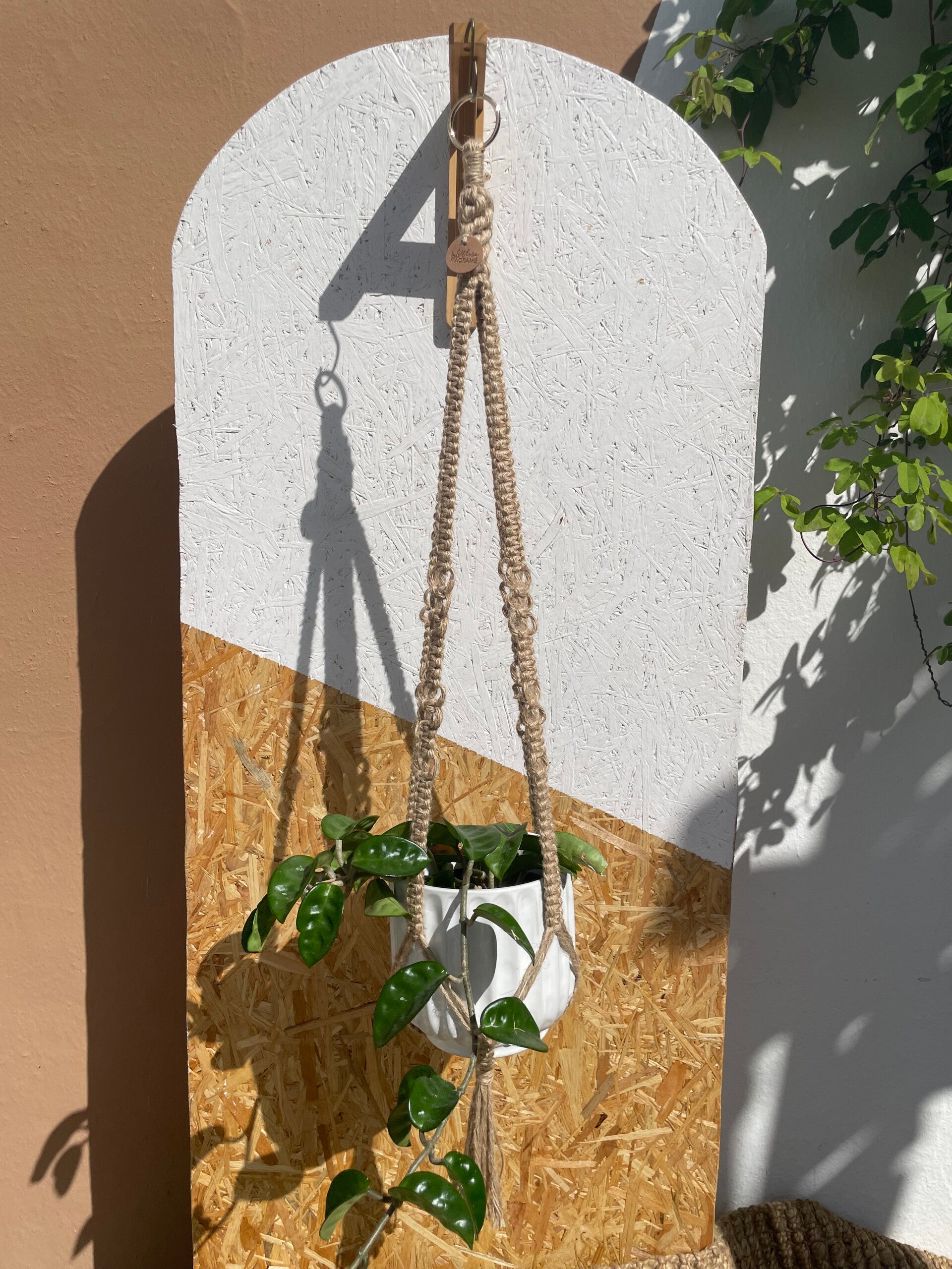 CROWN – Suspension Jute Macramé Anneau Apparent | Littlvro