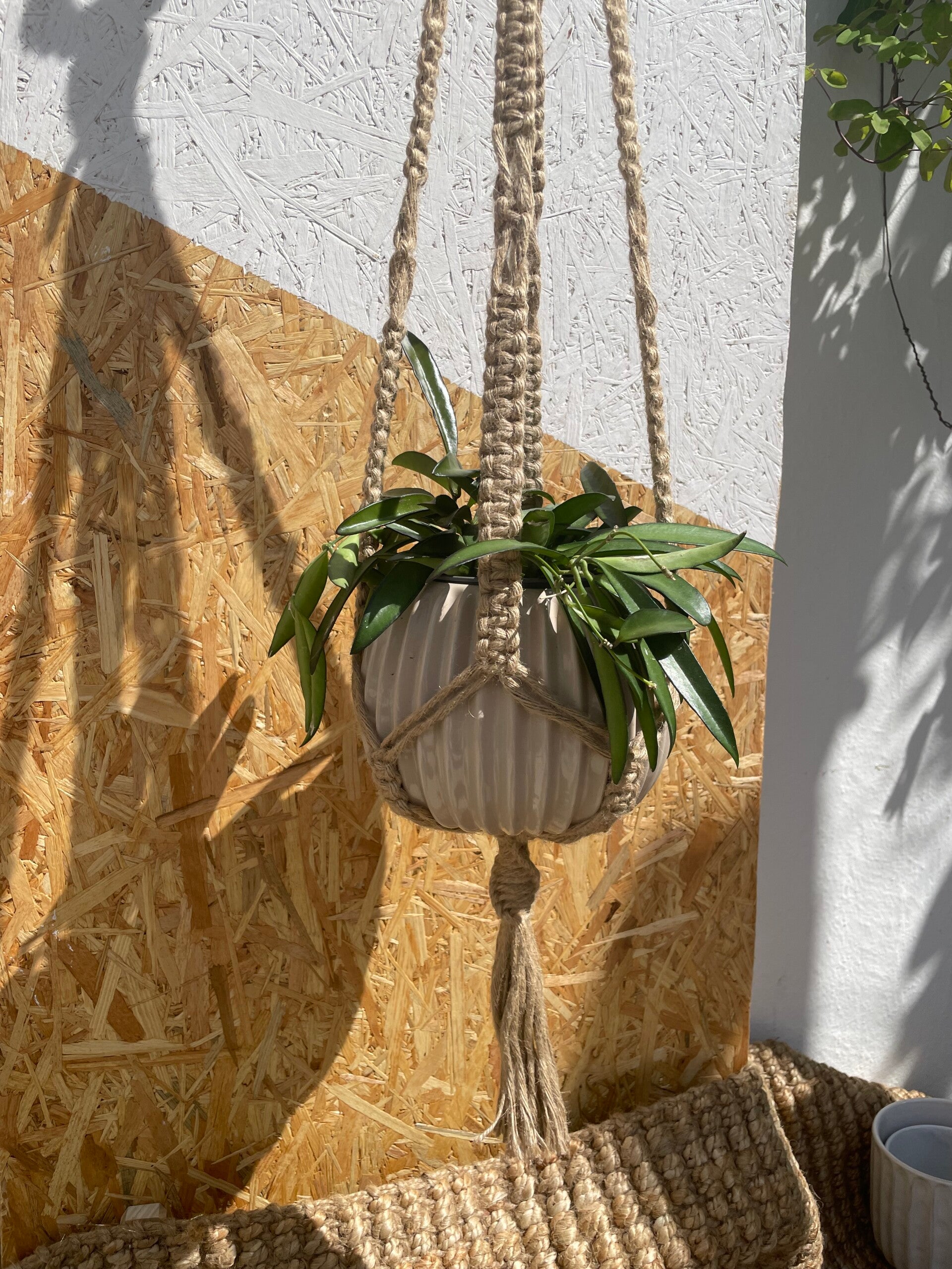 TEJIDO – Suspension Jute Macramé Nœuds Plats | Littlvro