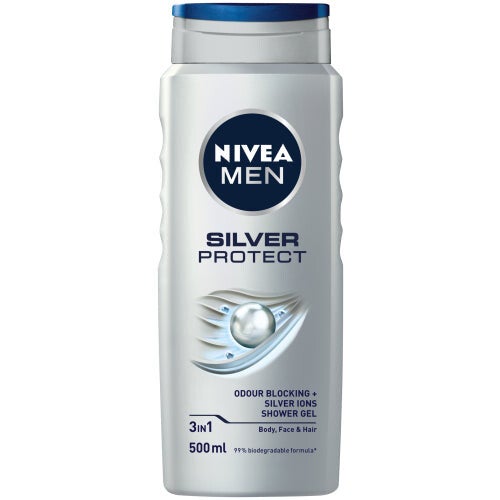 Nivea men silver protect shower gel 500ml