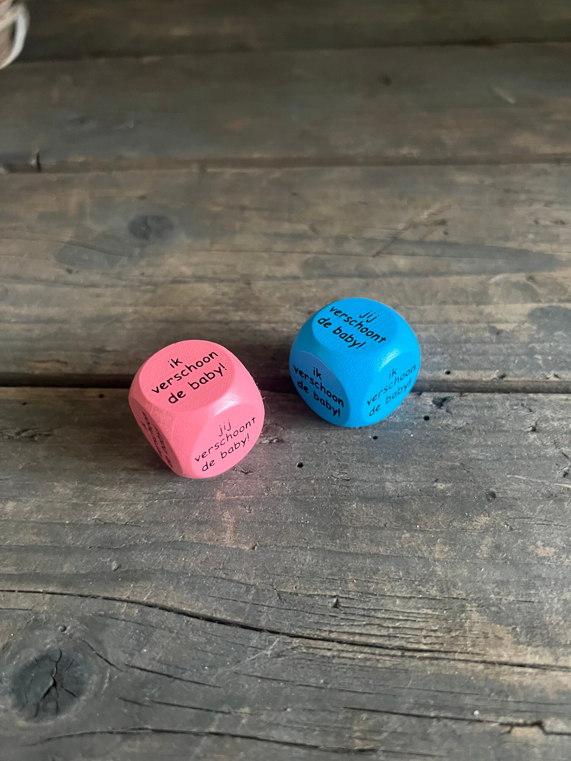 Dobbelsteen - baby verschonen