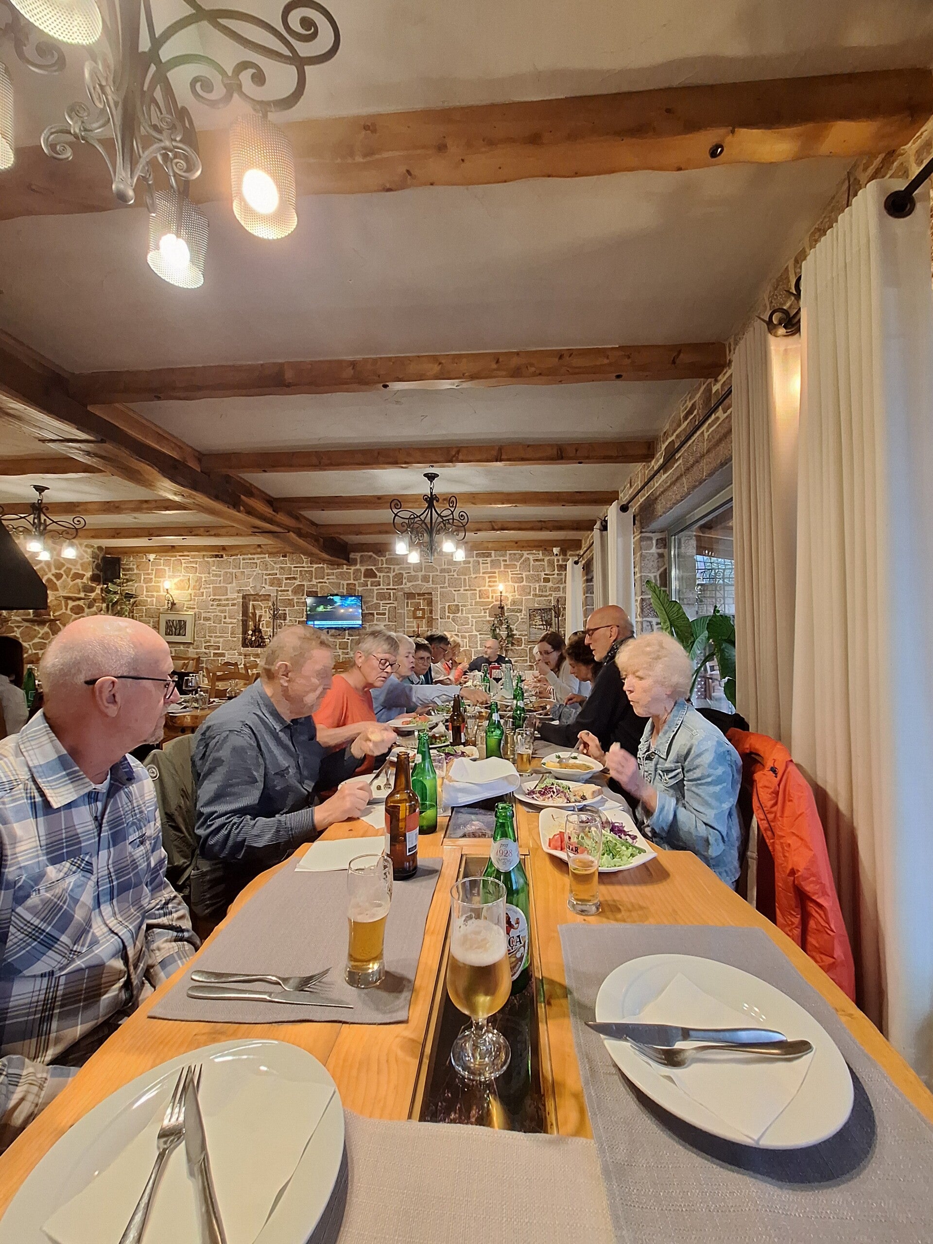 Abendessen mit der Reisegruppe