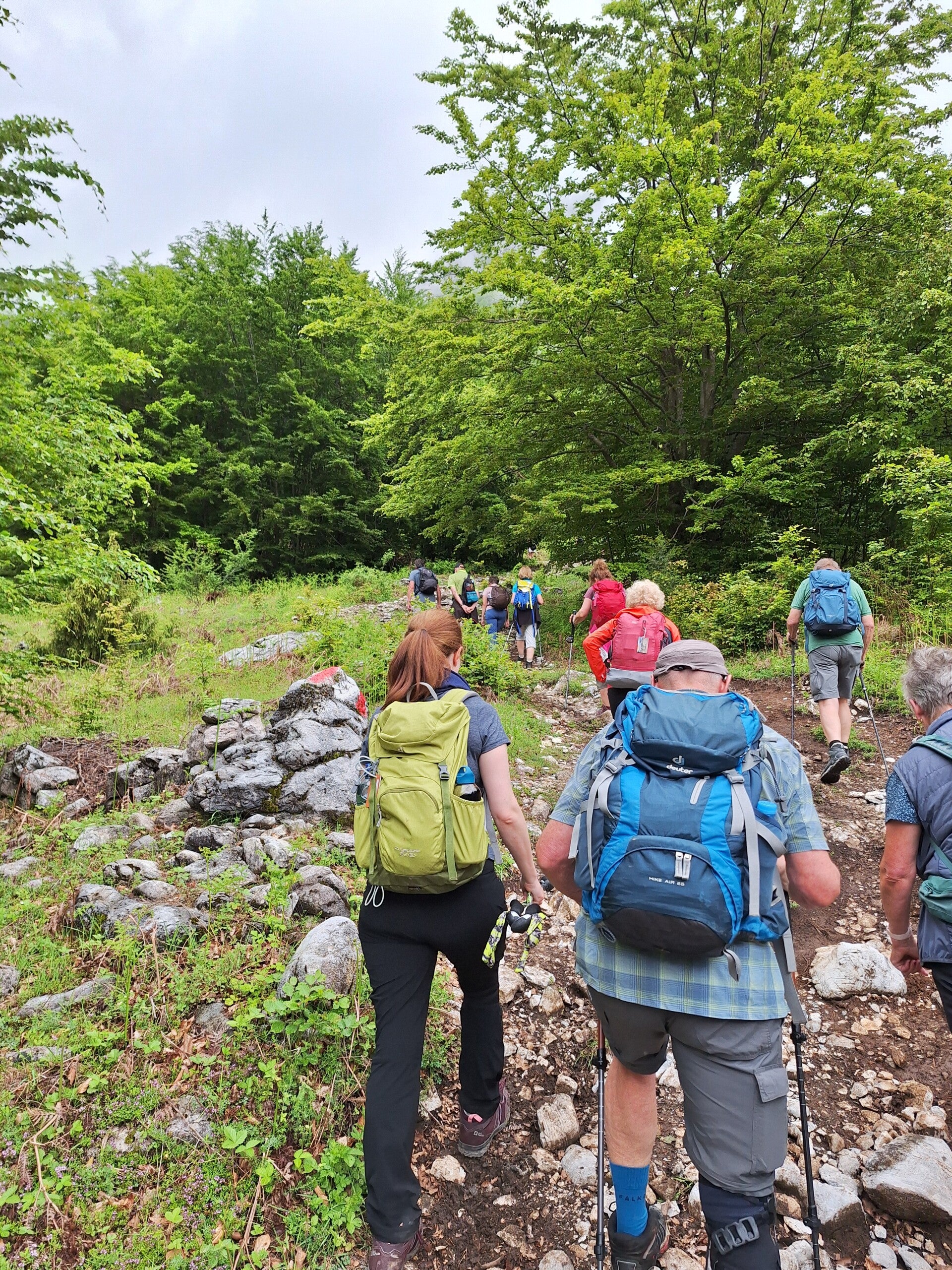Der erste Anstieg Richtung Valbona Pass