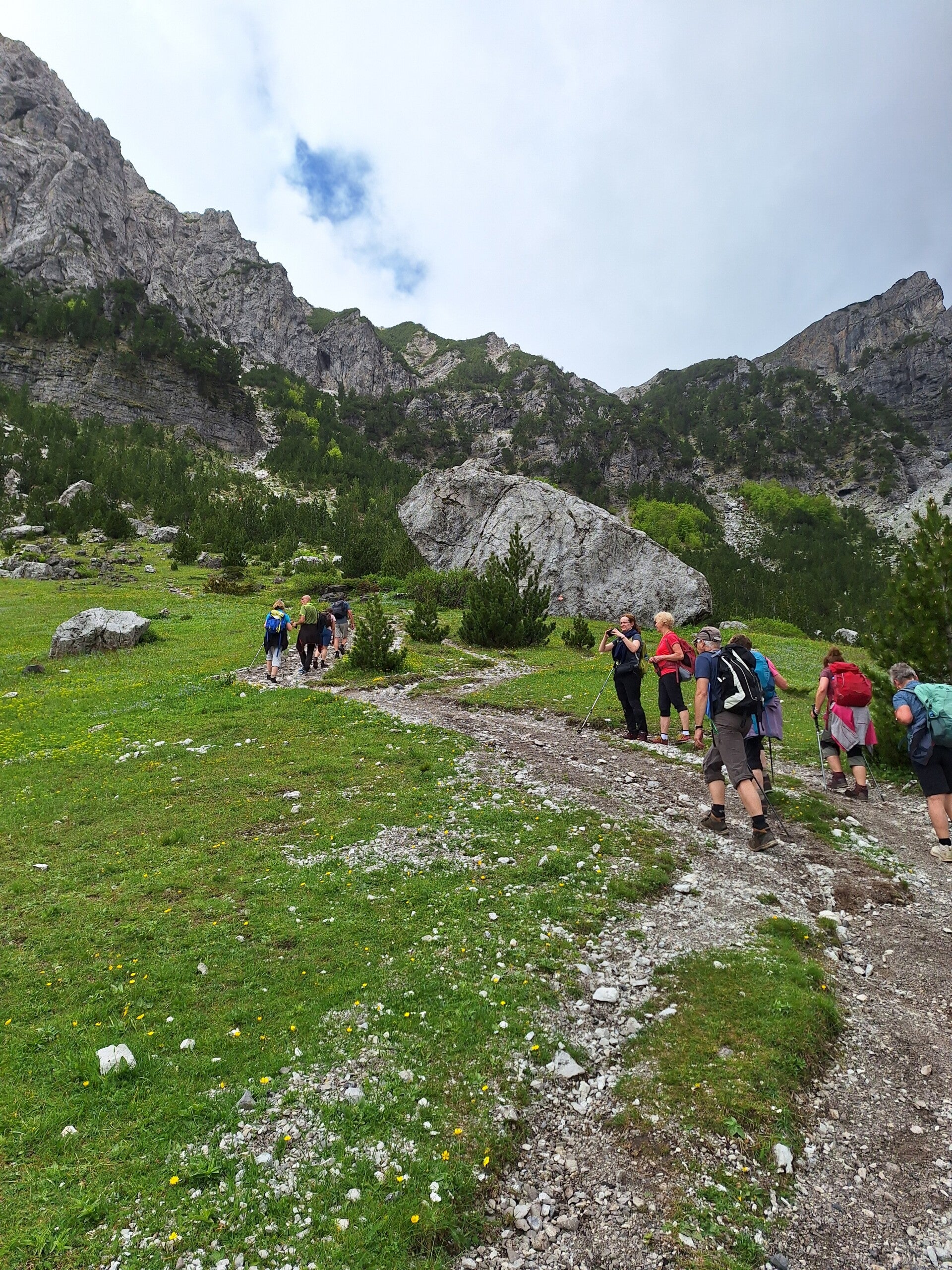 Beginn des Anstiegs Richtung Valbona Pass