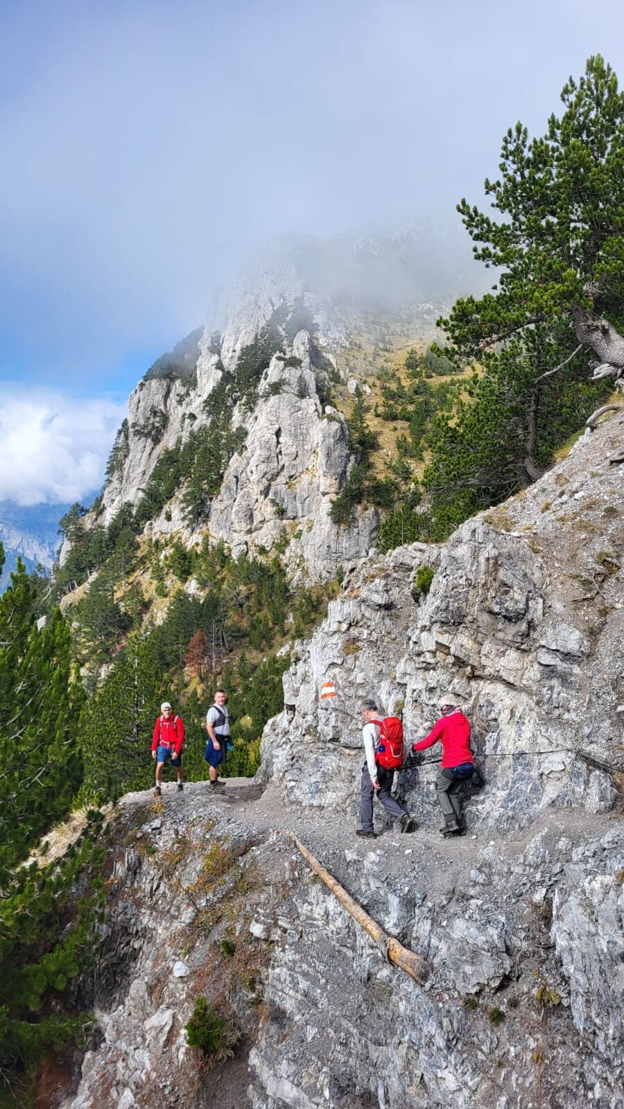 Überqweren des Valbona-Passes