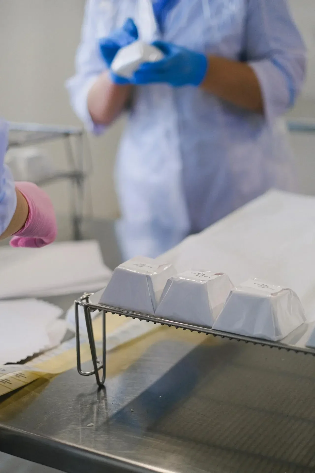 Food export quality control — inspector verifying product compliance and certification before international shipment