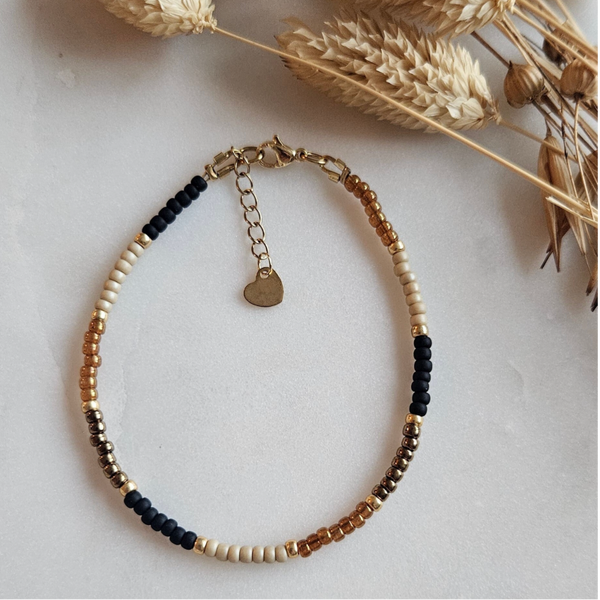 Armbandjes Brons Collectie - Brons/zwart/beige