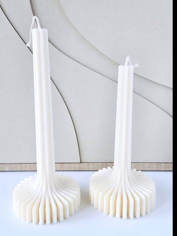 Pillar Candle Set van 2