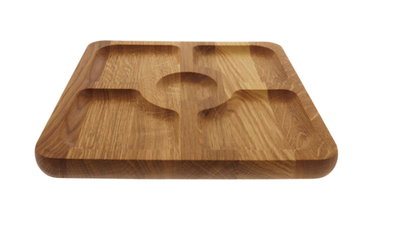 Joris – Snackteller Eichenholz 25 cm