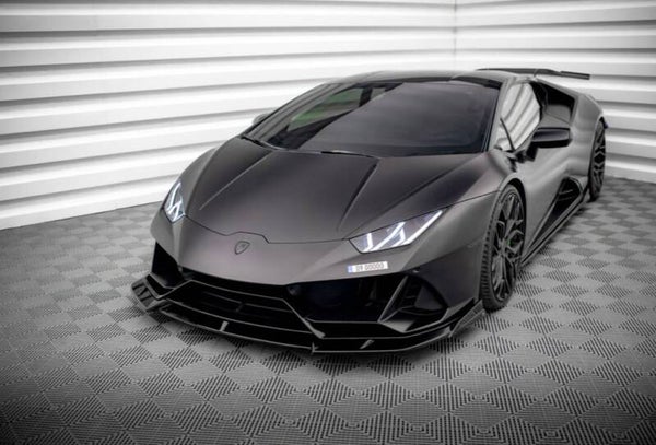 Frontlippe passend für Lamborghini Huracan EVO AWD schwarz Hochglanz