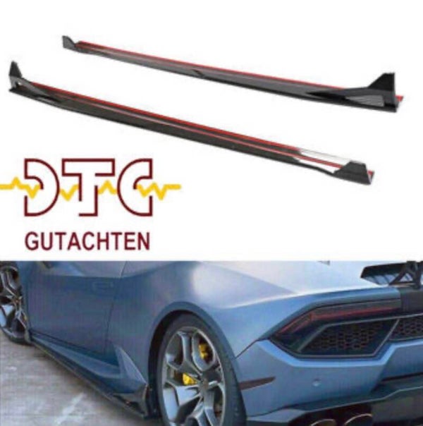 Seitenschweller Echt Carbon Fiber Lamborghini Huracan Performante Side Skirts + DTC CH-Gutachten Homologation