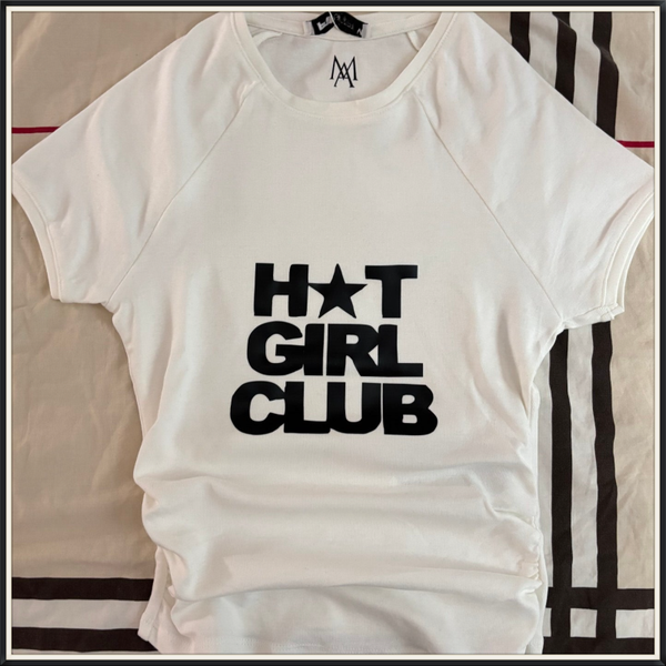 HOT GIRL CLUB scrunched T-Shirt