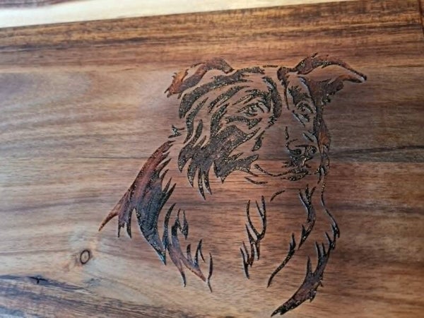 Handmade Dog Wooden Large Chopping / Cheese board