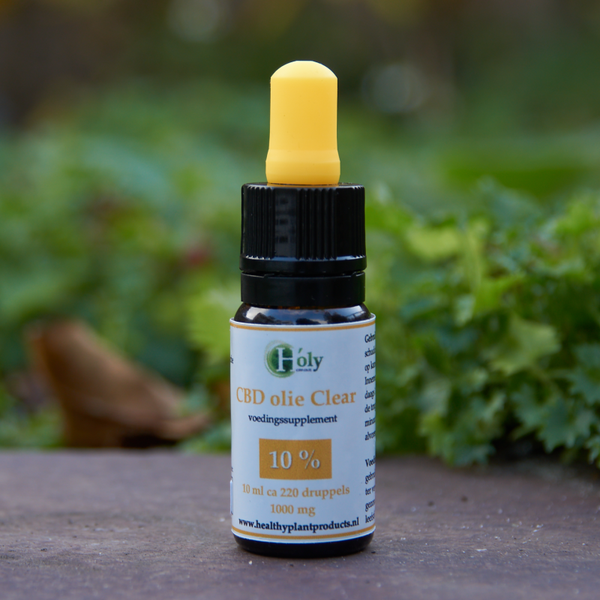 10ml H'oly CBD olie 10% Clear label