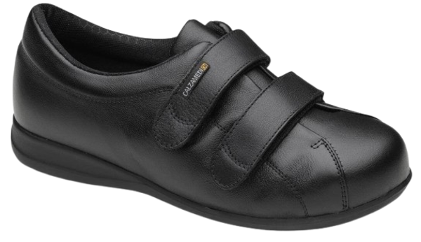 Calzado diabético unisex negro con diseño confortable – Ref. 0252