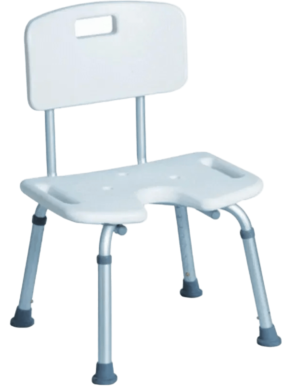 Taburete de ducha con respaldo ergonómico – Ref. GB-S010