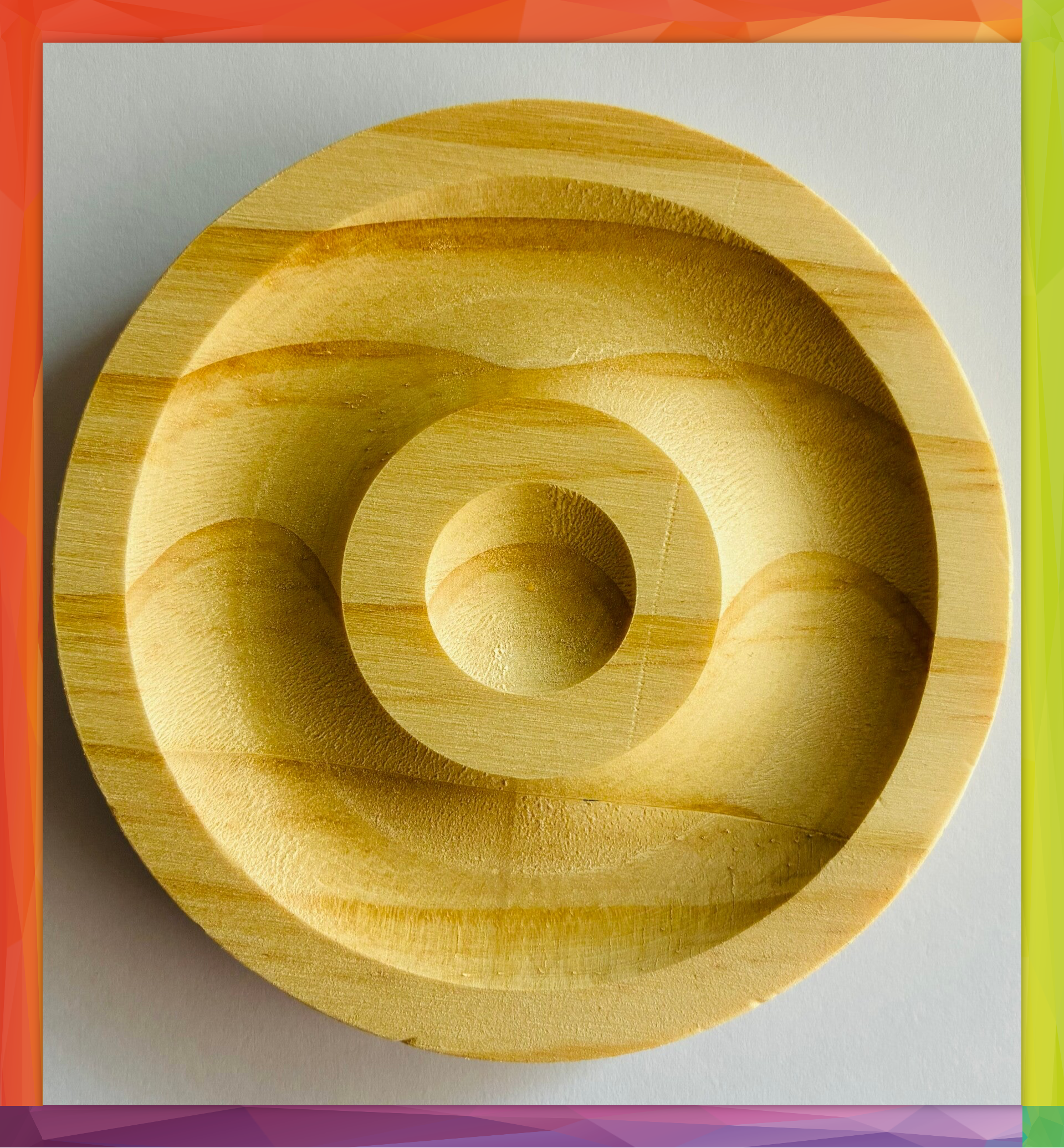 PLATEAU ROND EN BOIS