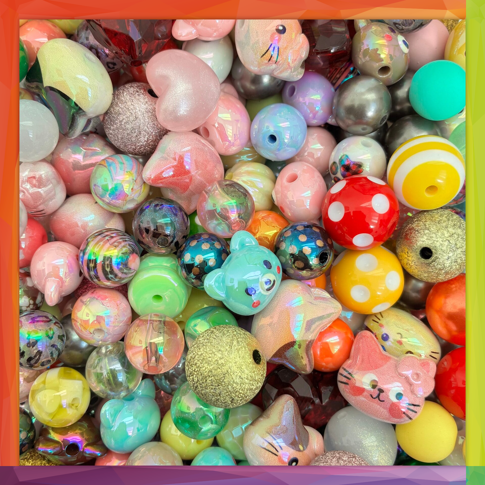 Perles mixtes 16mm+20mm