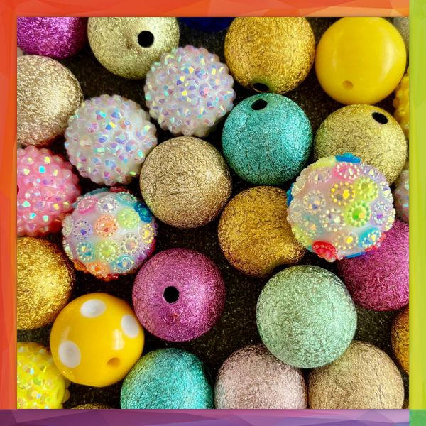 Perles mixtes 20mm