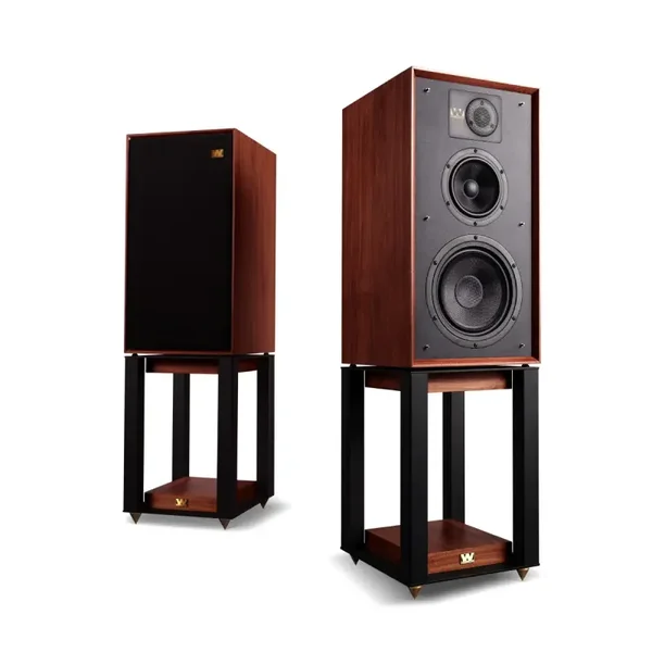 Wharfedale LINTON 85th Loudspeakers with Floor Stands - Pair (Mahogany)