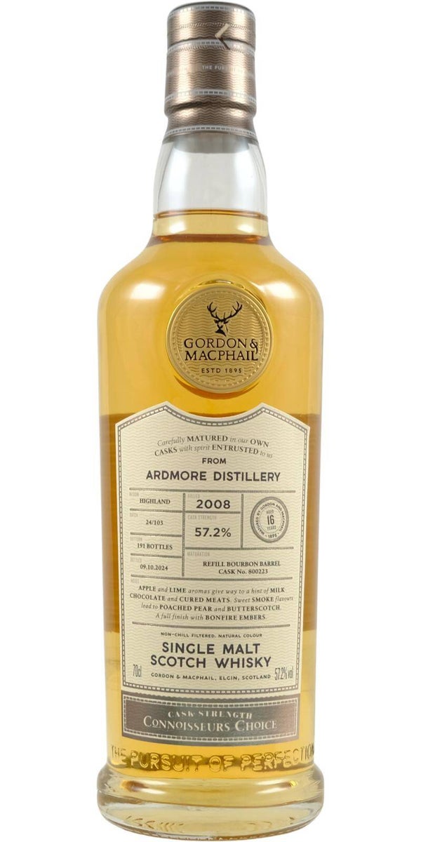 Ardmore 16y - 2008/2024 - Gordon & MacPhail - Connoisseurs Choice - Cask #800223 - Speyside Single Malt Scotch Whisky